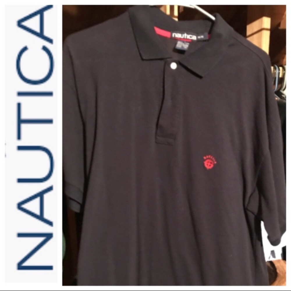 Nautica Navy Blue Polo Shirt Medium